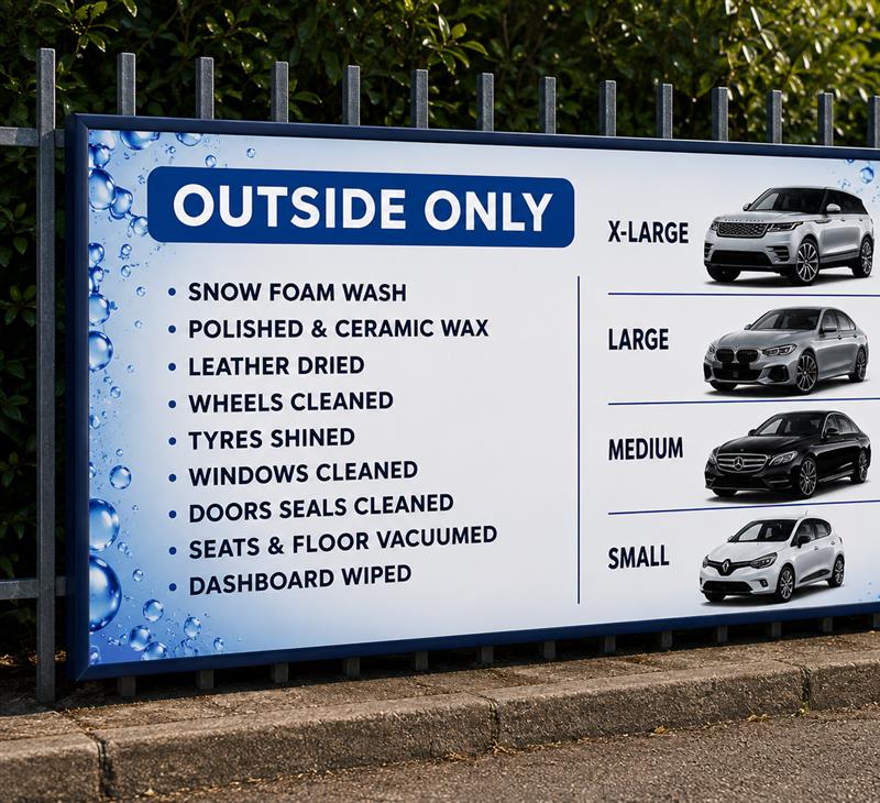 The Outside Only board on site